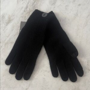 Nordstrom Elegant Black Knit Gloves